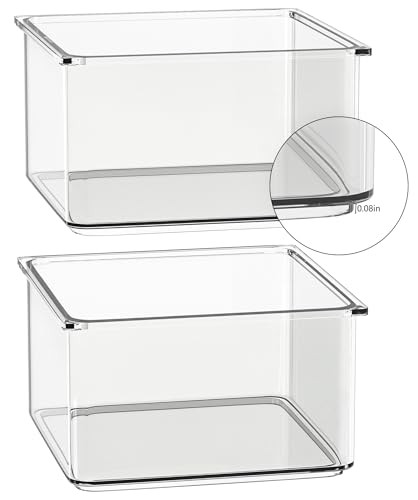 24 Pcs Small Drawer Organizer BinsSet, Stackable Drawer Divider Trays for