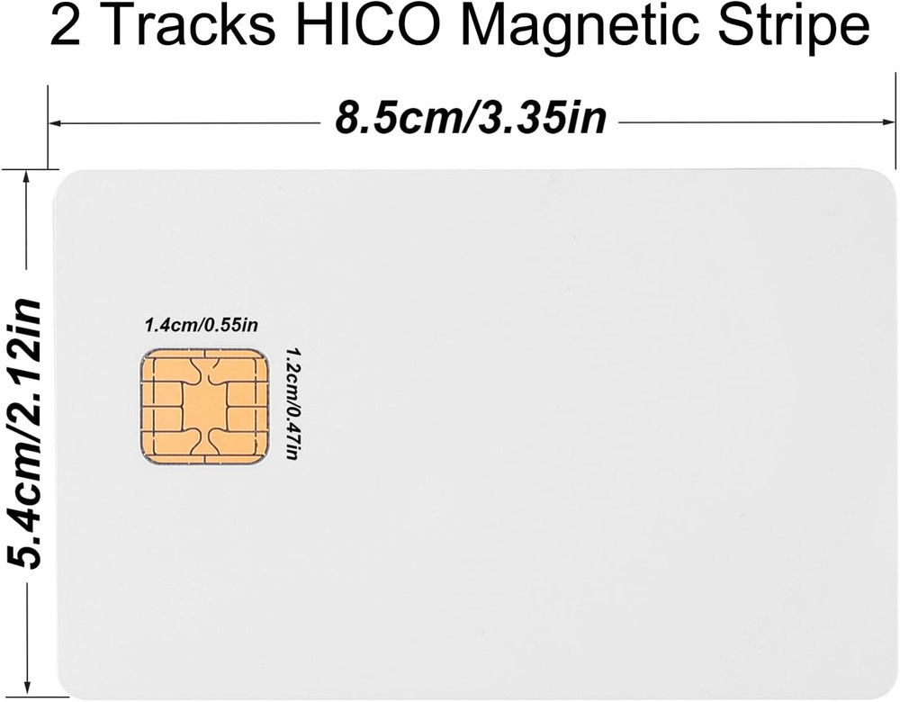 J2A040 Chip Java Jcop Cards Unfused, J2A040 Java Smart Card with 2 Track, 8.4Mm