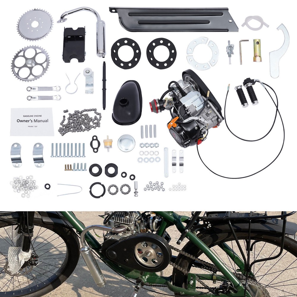 100cc Bike Engine Kit Set Gas Motorized Motor Bicycle Modified Engine 4-stroke!