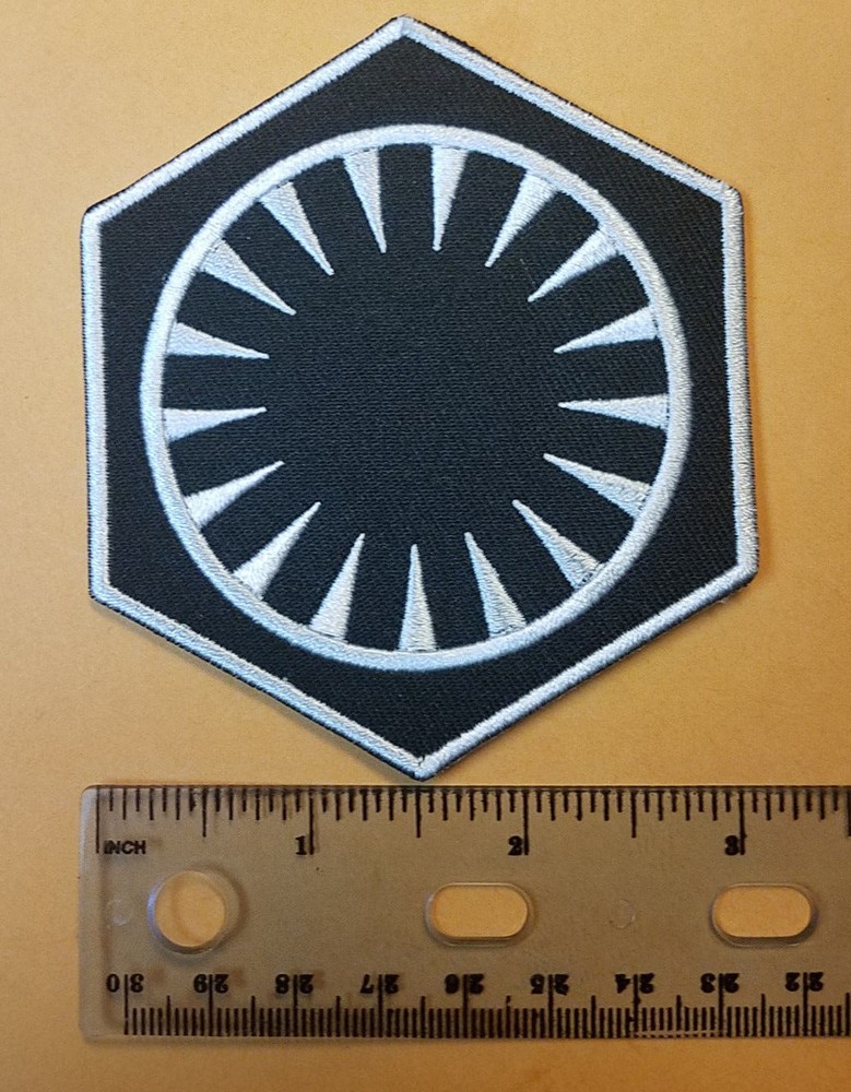 Star Wars First Order White Uniform Patch 3 1/2 inches tall patch