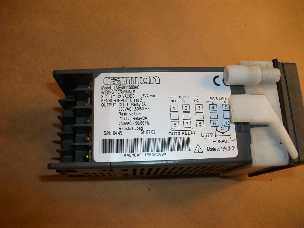 Cannon Temperature Controller LME4911500AC 24V AC/DC