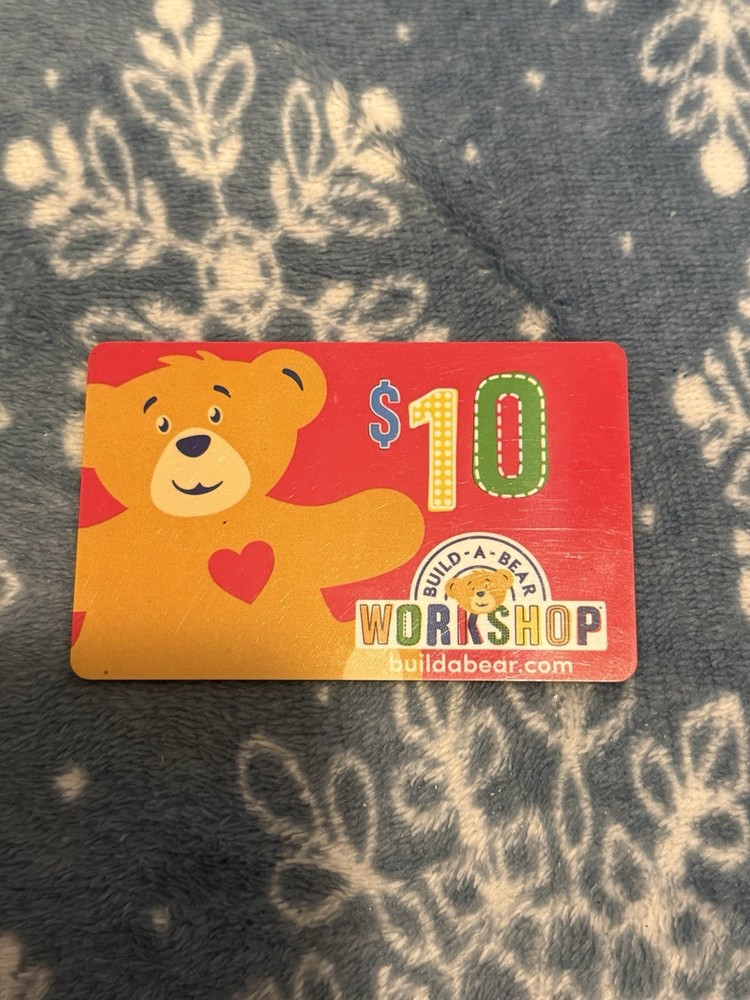 $10 Build A Bear Workshop Gift Card