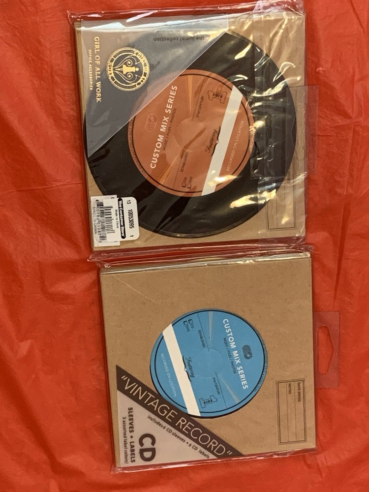 CD Labels Mix Vintage Record 12 Pack New Compact Disc