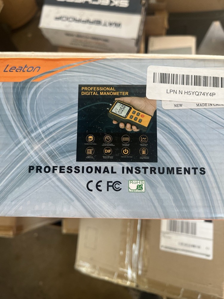 Leaton Professional Digital Manometer Air Pressure Meter