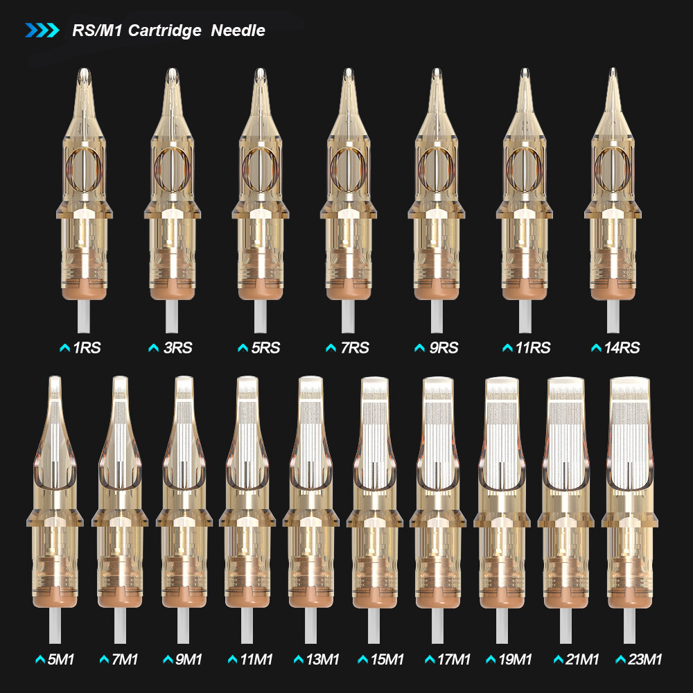 20/40/100pcs Tattoo Cartridge Needles RL,RS,RM,M1 Disposable Sterilized Needle
