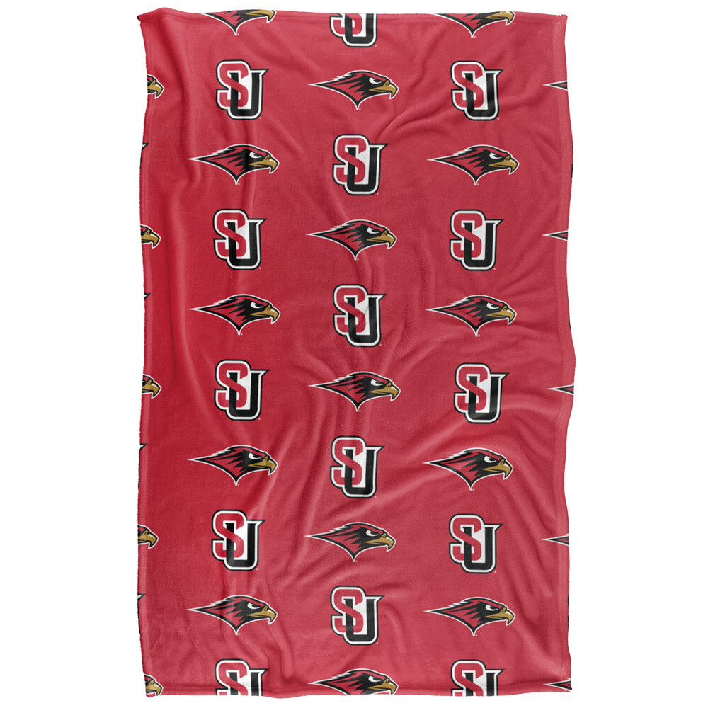 Seattle University Logo Pattern Silky Touch Super Soft Throw Blanket