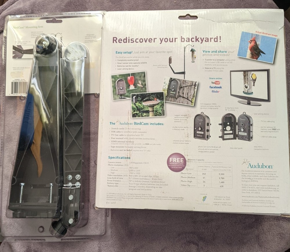 Audubon Birdcam With Mounting Arm