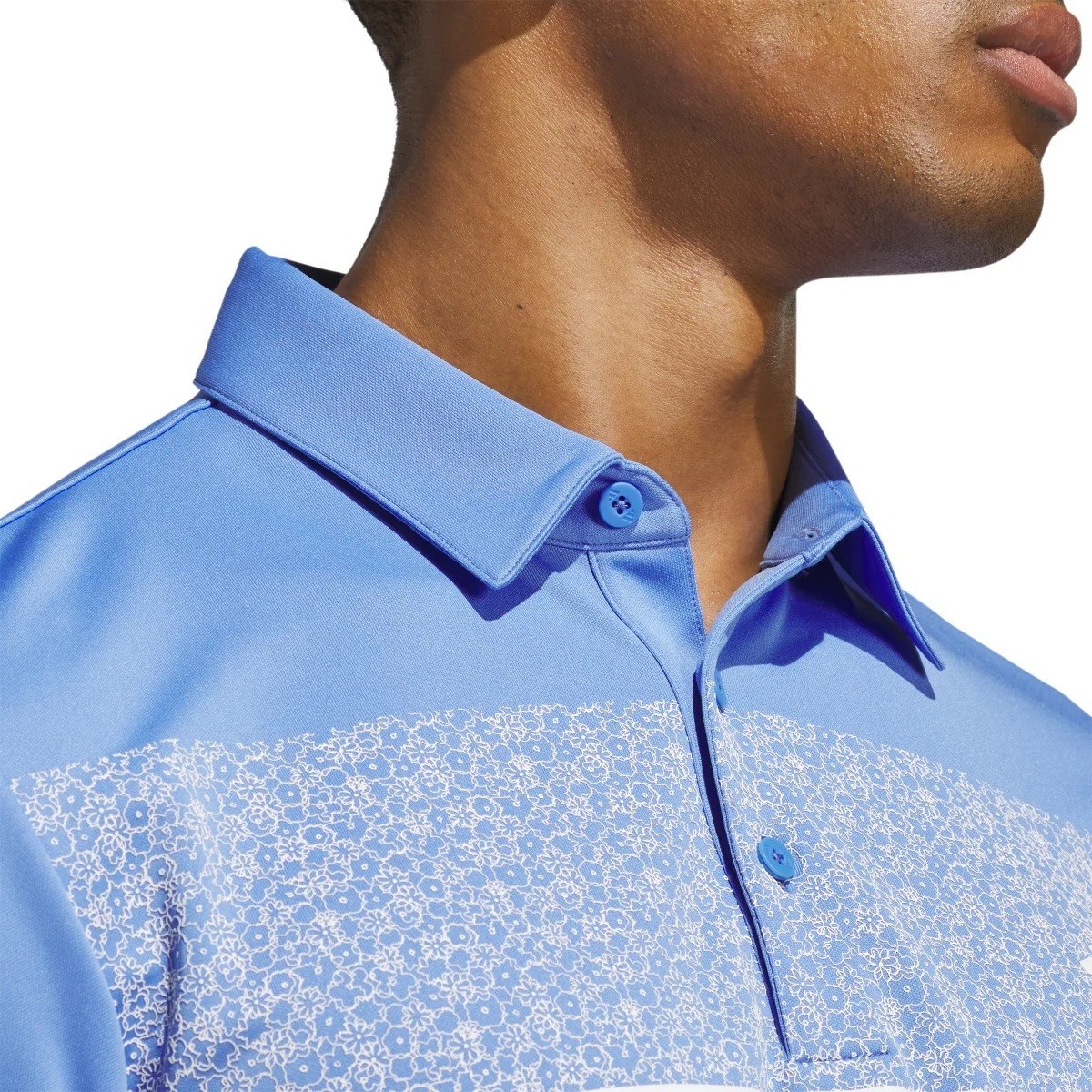 Adidas Men's Golf Performance Soft Polo Shirt Blue, Size Large (New)