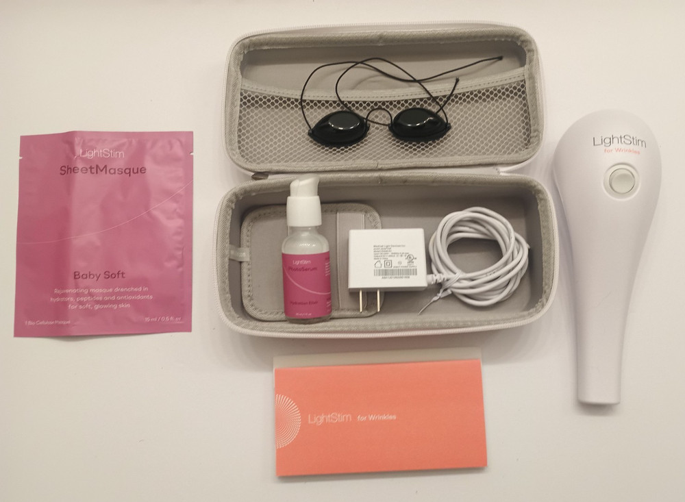 LightStim for Wrinkles Pro Strength LED Light Therapy Bundle! (White)