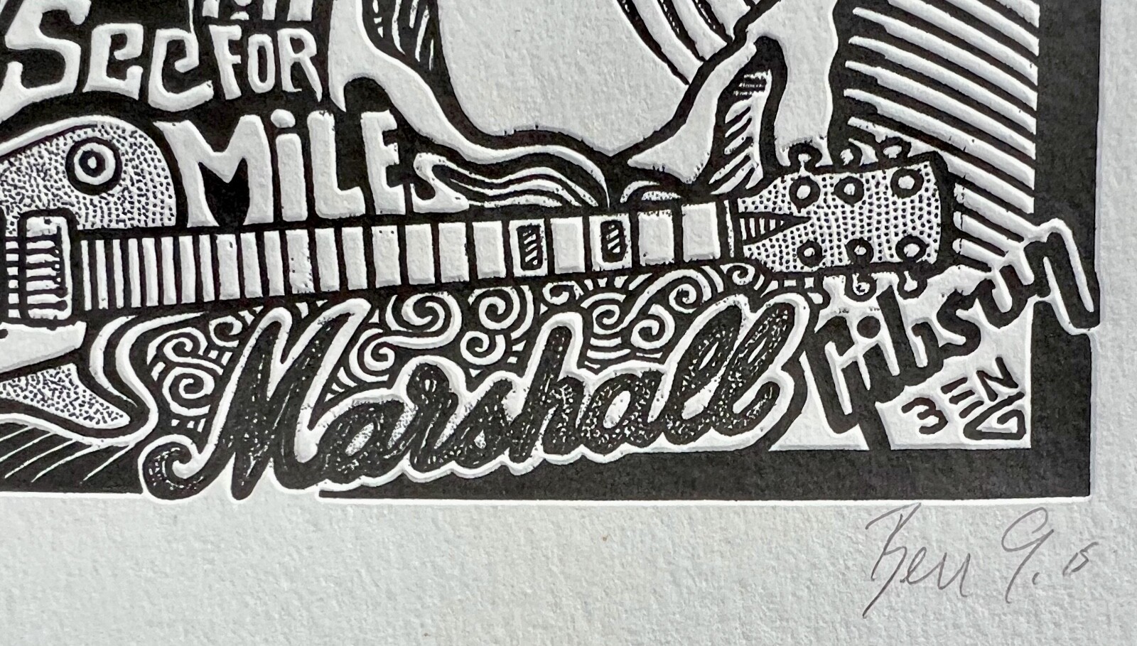 THE BIG LEBOWSKI MOVIE Hand Signed Posterography Letterpress Graffiti Art