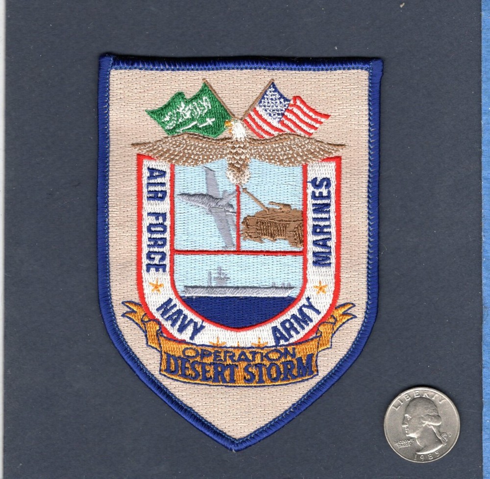 Operation Desert Storm 1991 USAF US NAVY ARMY USMC Veteran Unit Squadron Patch