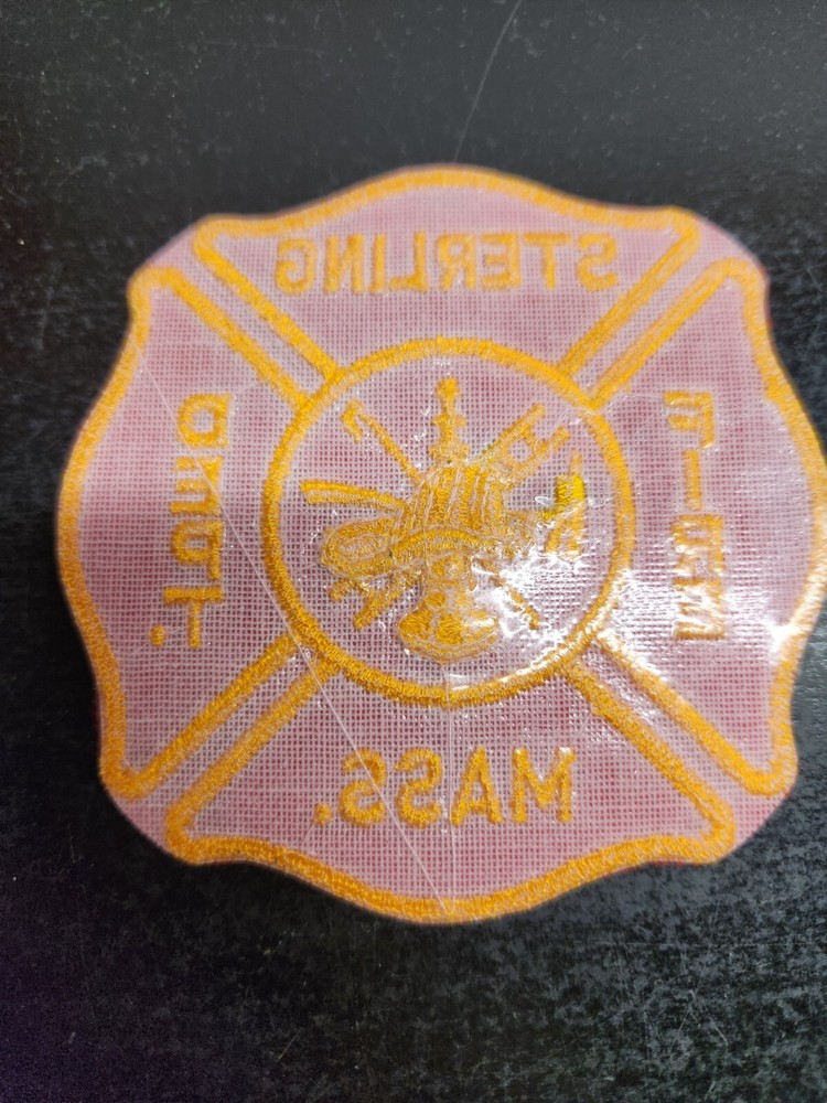 Vintage Sterling Massachusetts Fire Department Patch