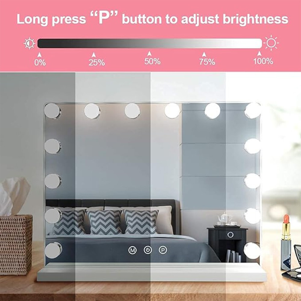 Vanity Light, Hollywood Style Led Vanity Mirror Light Kit 10 Dimmable Bulbs