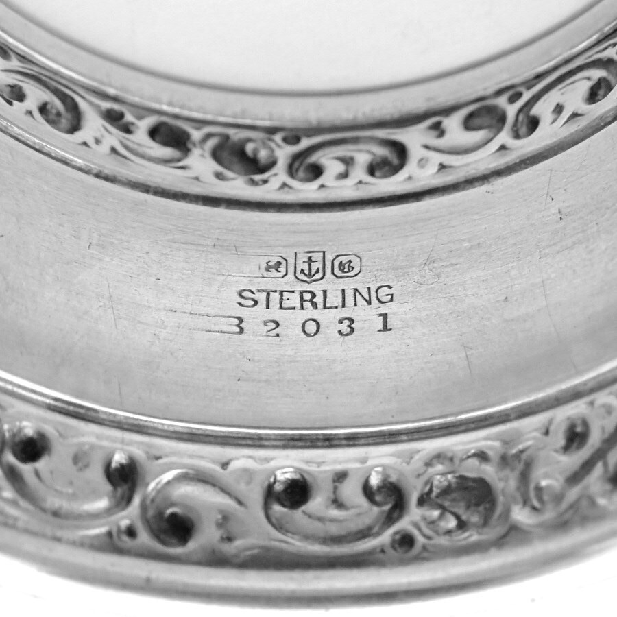 Rose Scroll Napkin Ring Gorham Sterling Silver No Mono