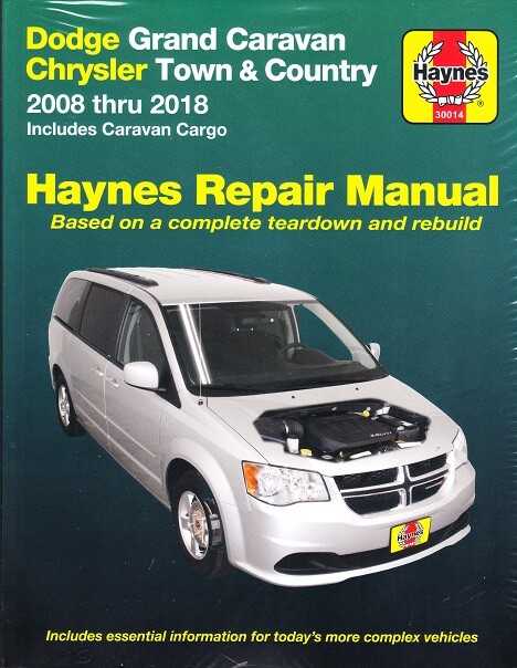 2008-2018 Dodge Grand Caravan Chrysler Town & Country Haynes Repair Manual 3297