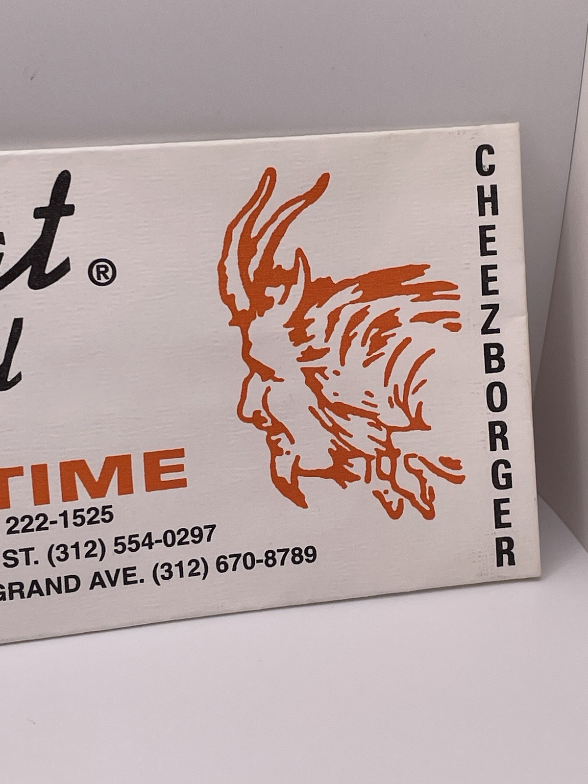 Unused Billy Goat Tavern & Grill Paper Hat Chicago Butt in any Time Cheezborger