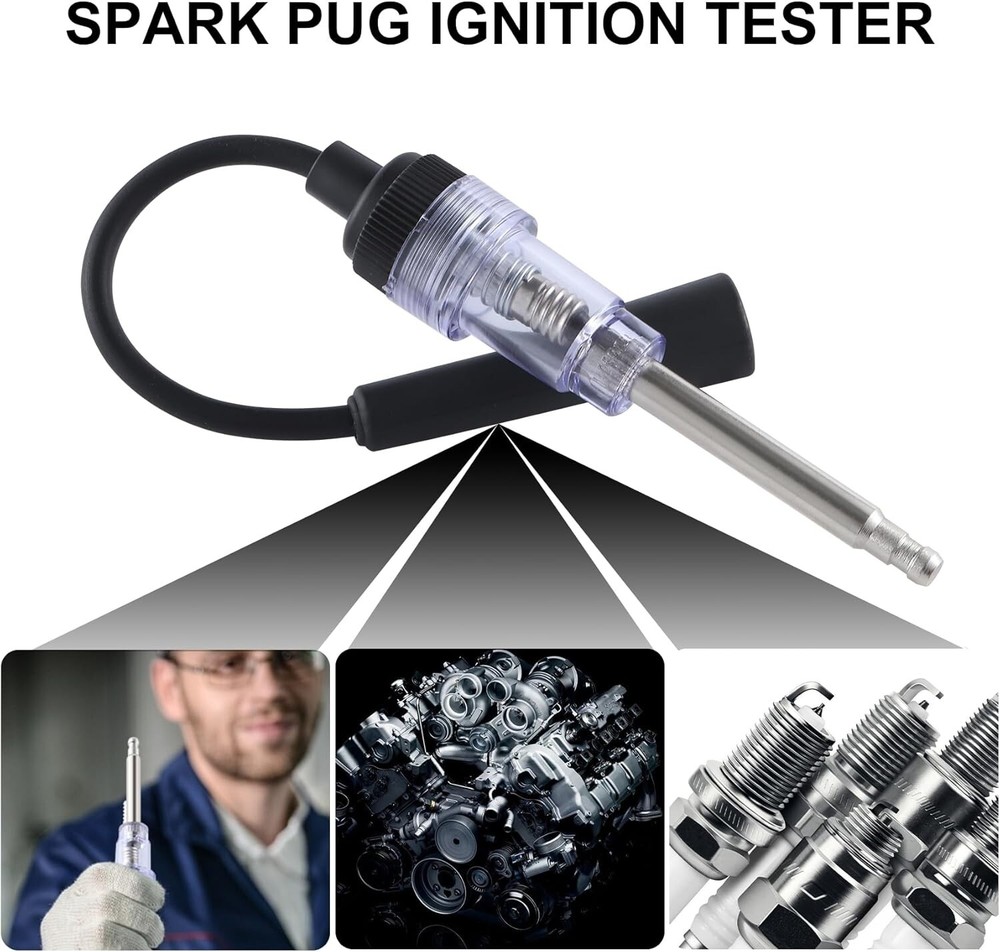 Lightweight Spark Plug Tester - Durable Engine Verification Tool for Mechanics