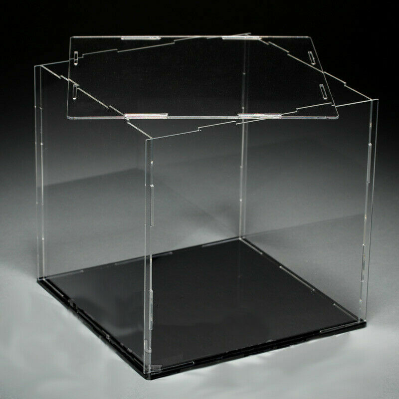 Acrylic Plastic Display Case Box Dustproof Self-Assembly Various Sizes to Choose