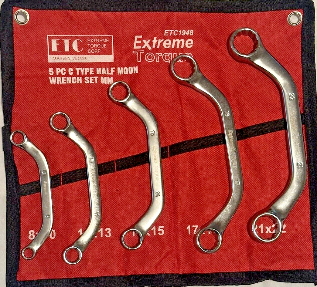 Box Deal 6 Wrench Set SAE Metric Moon S Starter Obstruction Deep Double Offset