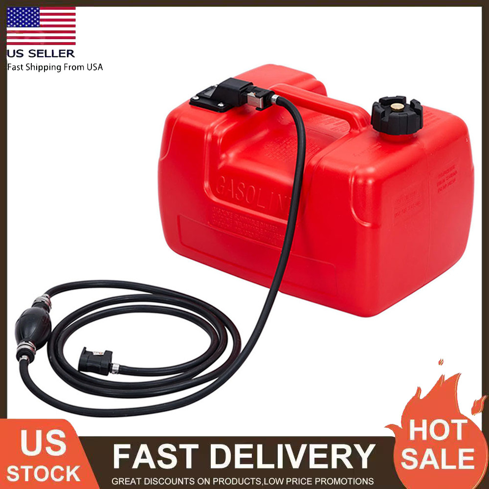 3 Gallon 12L Portable Boat Fuel Tank Marine Outboard Motor Fuel Tank w/Handle