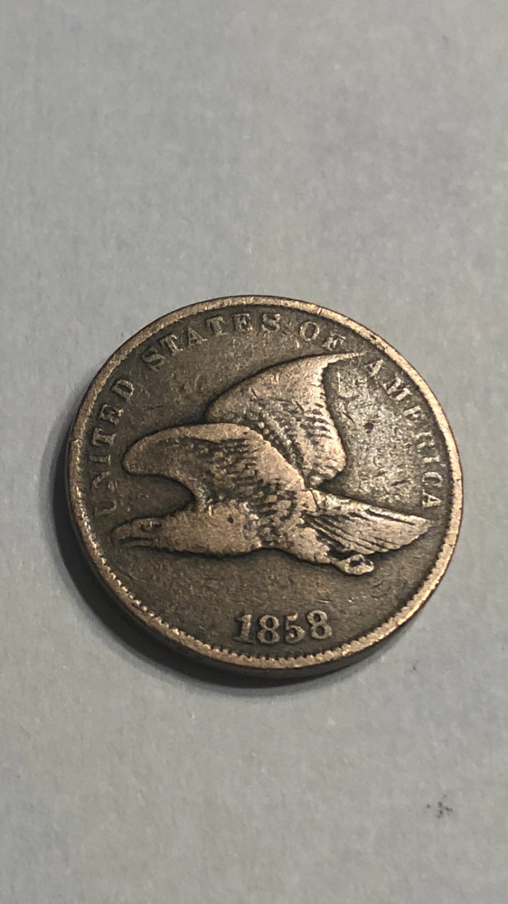 1858 Flying Eagle Cent VF, VERY ATTRACTIVE PROBLEM-FREE COIN, Sml Letters