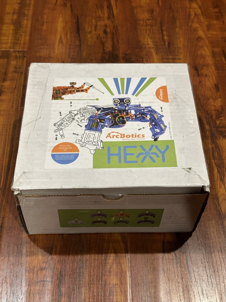 Hexy ArcBotics Robotic Hexapod Programmable Electronic Model Kit - New Open Box