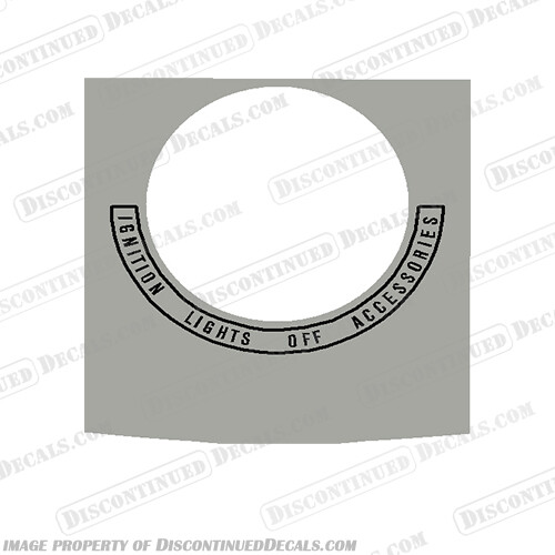 Fits Harley Davidson Softail Motorcycle Dash Ignition Decal - 1994-1995