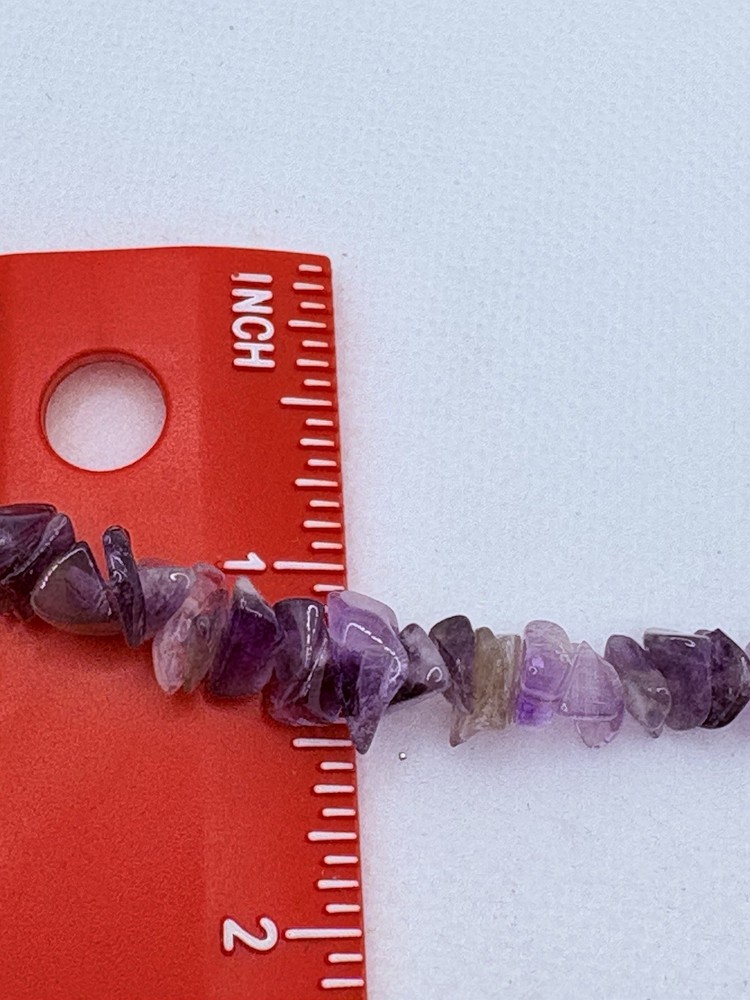 Artisan Amethyst Chip Toggle Bracelet Natural Boho