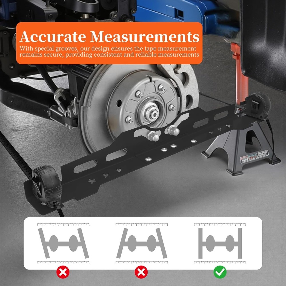 Toe Alignment Tool Plates 2Pcs, Wheel Toe Alignment Tool Plate with 2Pcs Tape...