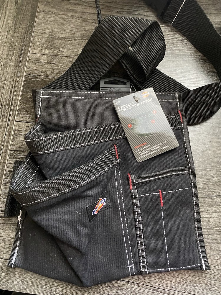 Dickies Black 5 Pocket Single Side Apron