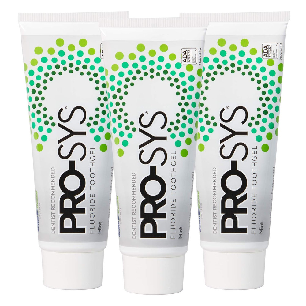 PRO-SYS® Mint Fluoride Toothpaste Gel, ADA Approved, Prevents Cavities