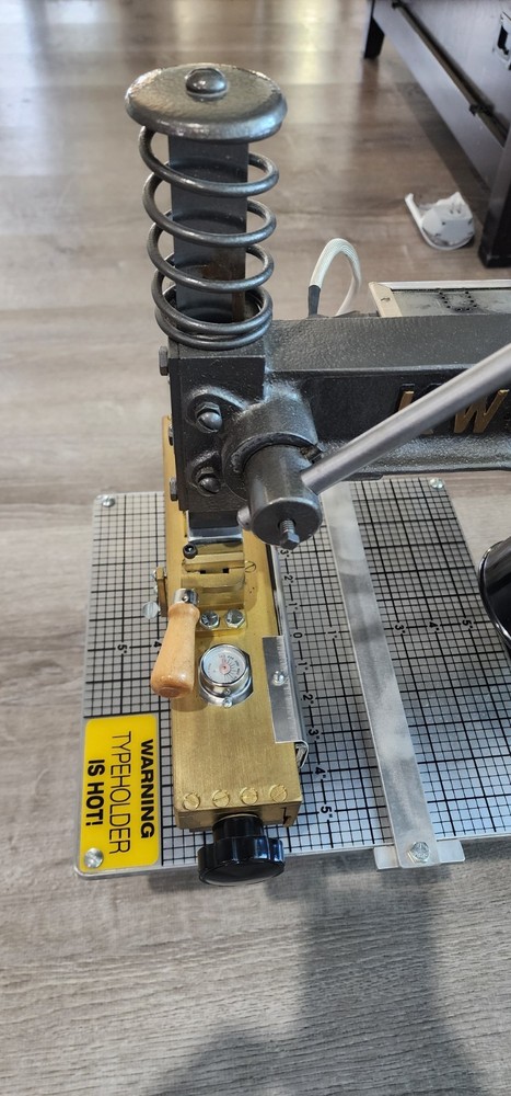 Kwikprint Model 55 - Hot Foil Stamping Machine Fully Functional Book Bindery Use