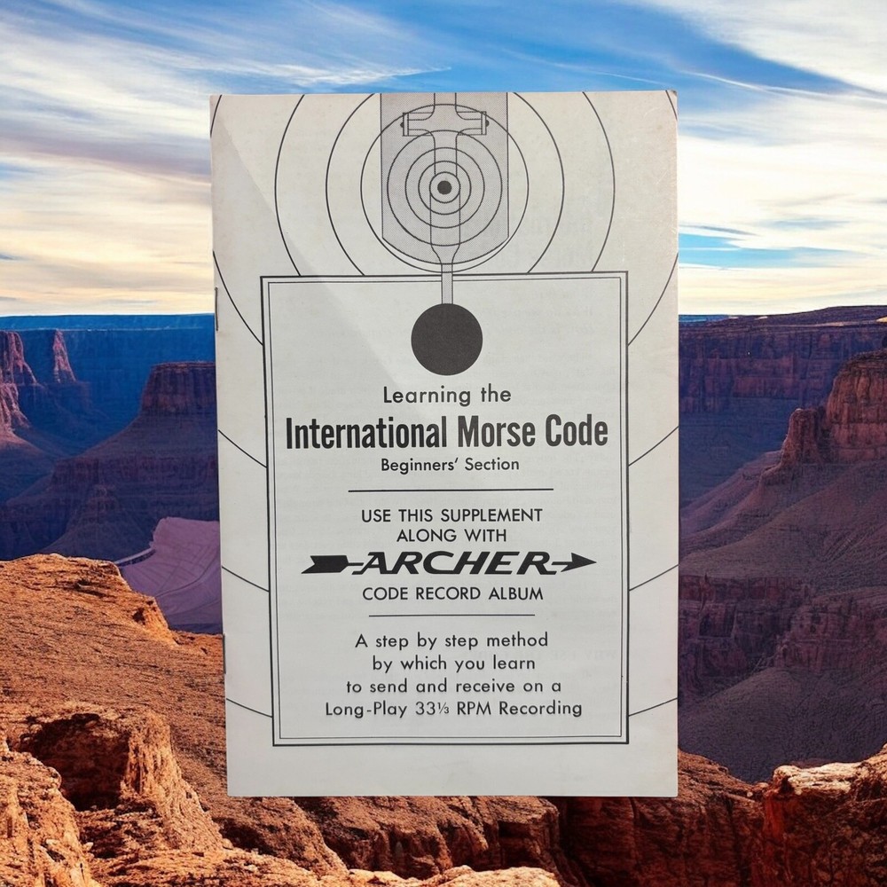 Learning International Morse Code Beginners Section Supplement Archer Vinyl 1969