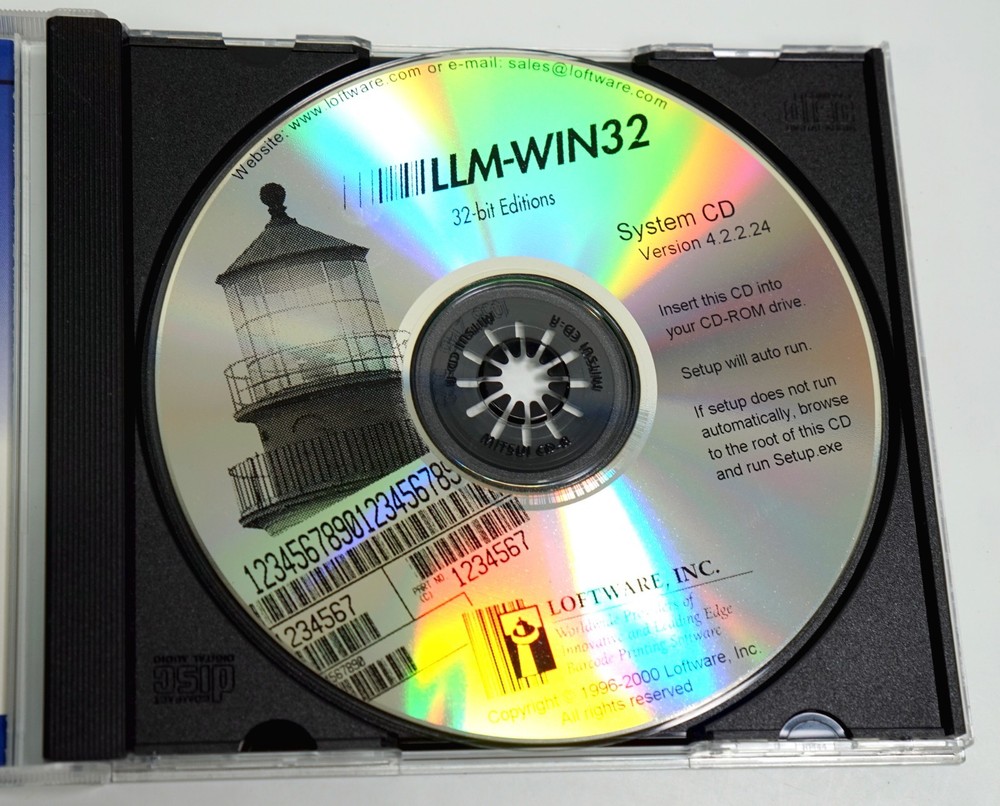 LOFTWARE 2000 Label Manager LLM-WIN32 Barcode Printing Software CD 4.2.2.24