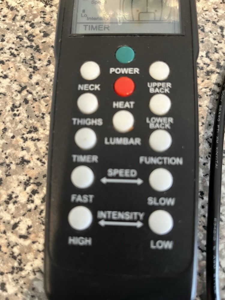 RelaxZen 60-2910P Replacement Remote Massage Seat Controller 8 Pin