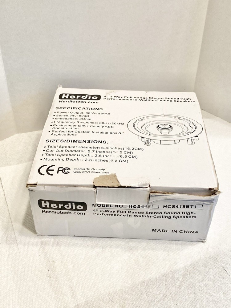 Herdio Speaker HCS418 4” Ceiling Speaker 80 Watt