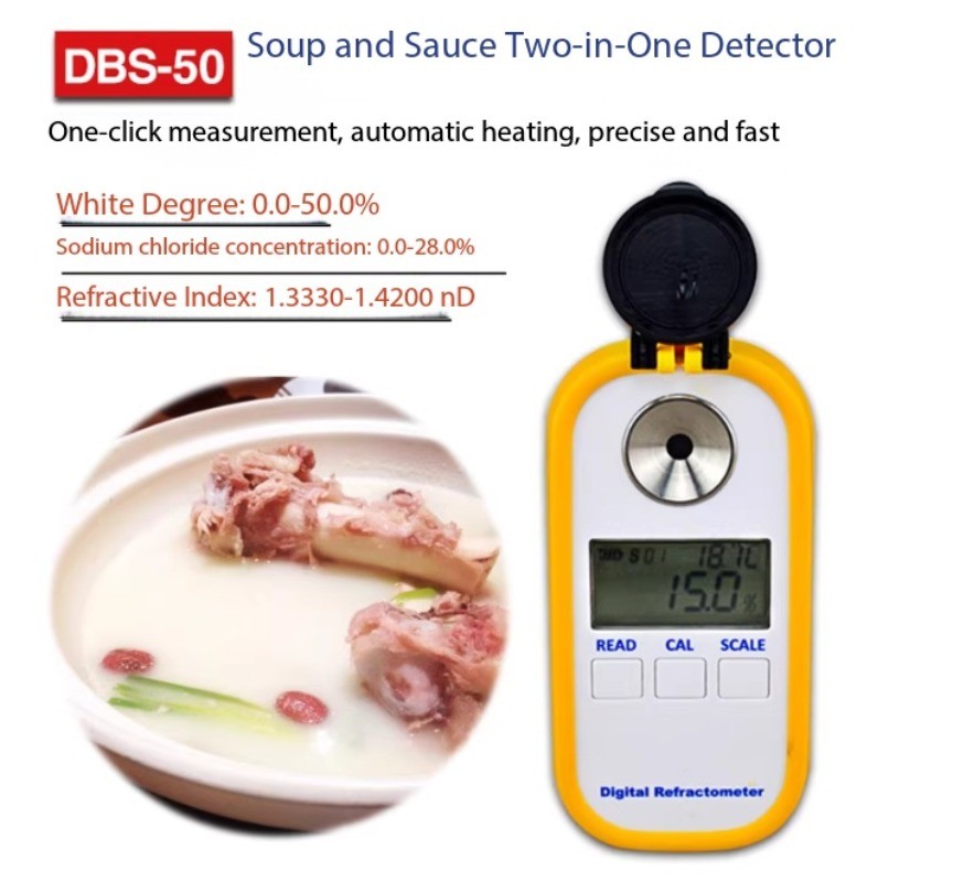 2-in-1 Refractometer, Brix Meter, Salinity Meter, Refractometer, Sweetness Meter