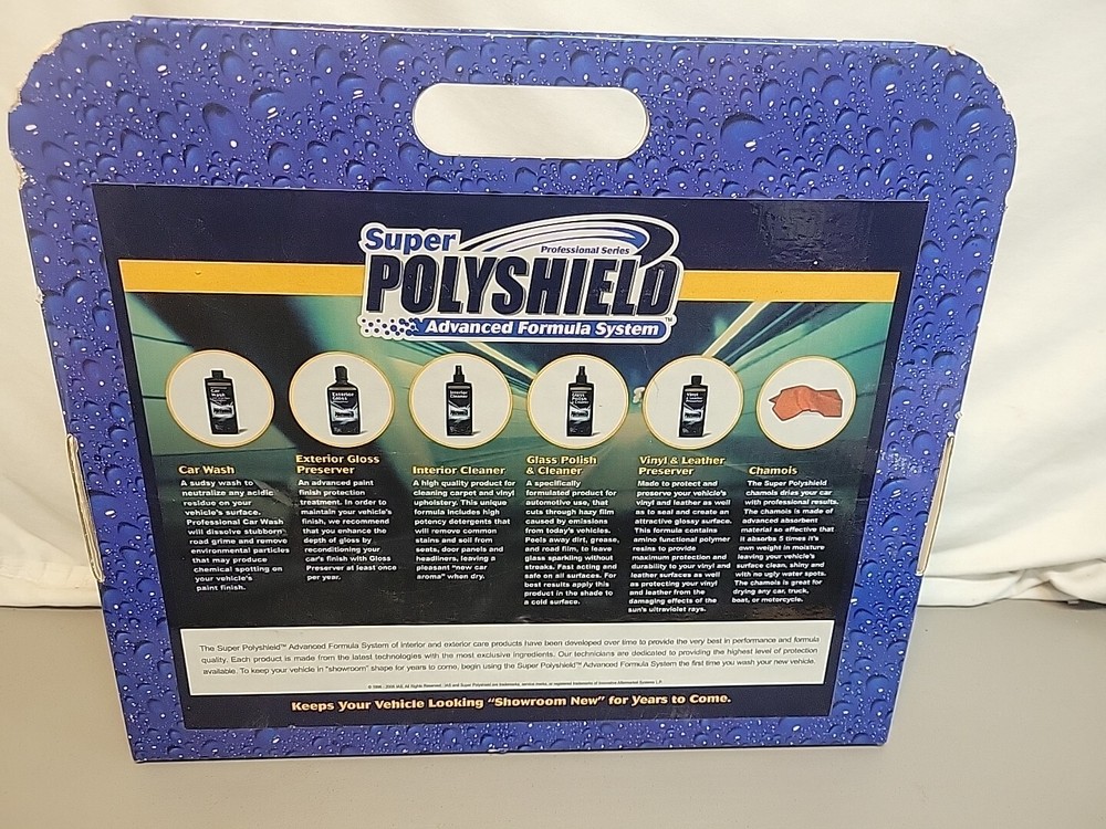 Super Polyshield Advanced Formula Car Detailing System Complete Kit New In Box