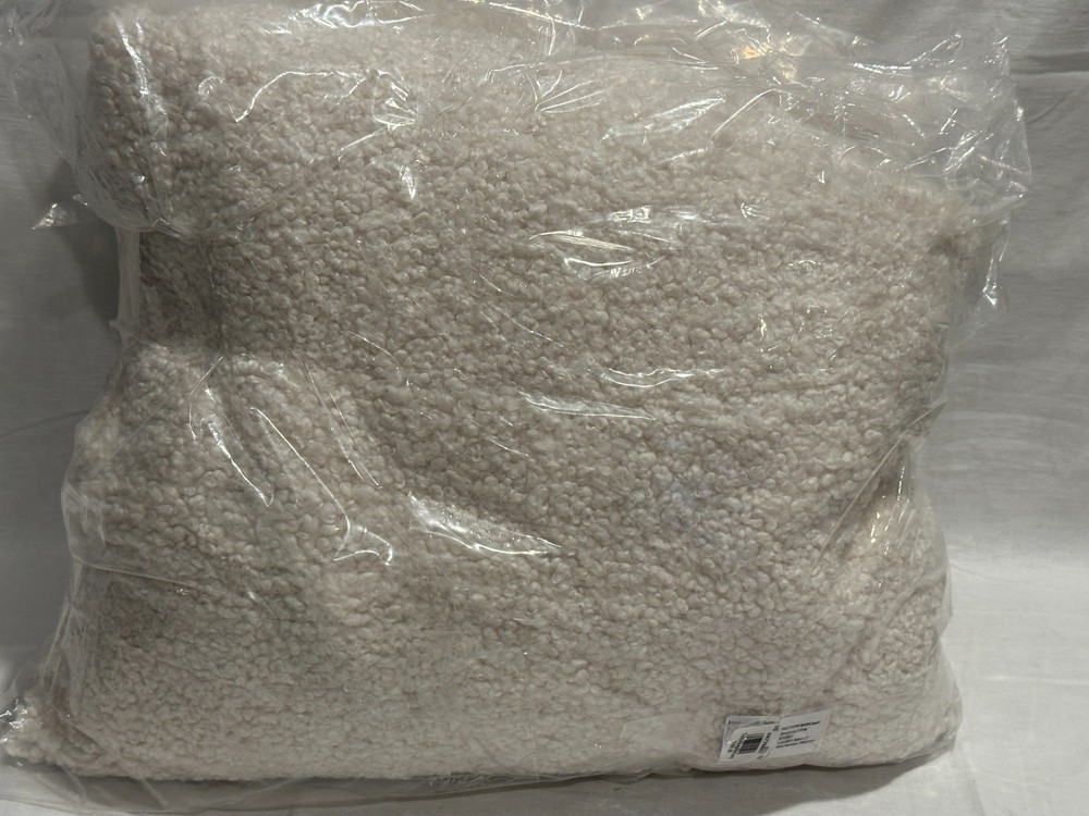 Pottery Barn Teen Teddy Bear Faux Fur Bean Bag Slipcover Only Lg Ivory NEW $169