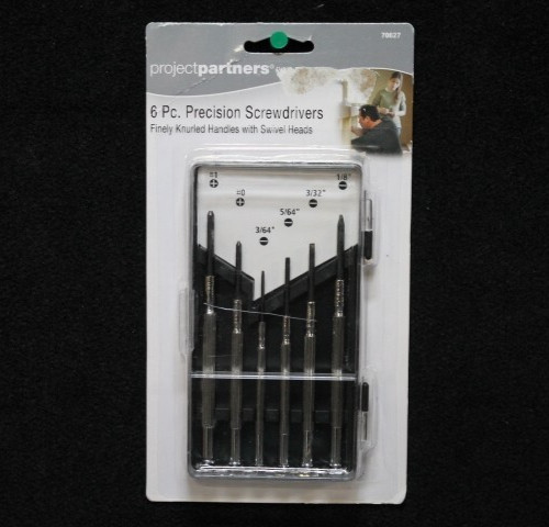 B02- Project Partners 6 Pc. Precision Screwdriver Set In Case