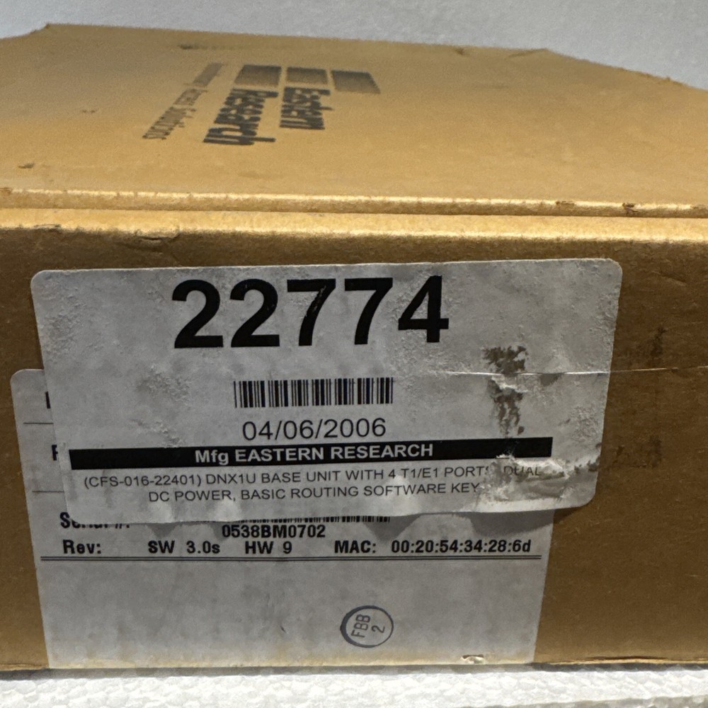 Eastern Research DNX-1u MKT-016-02401