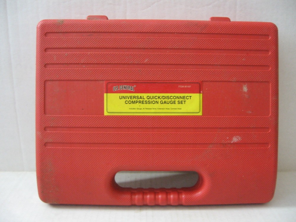 US General 95187 Universal Quick/Disconnect Compression Gauge Set Tester