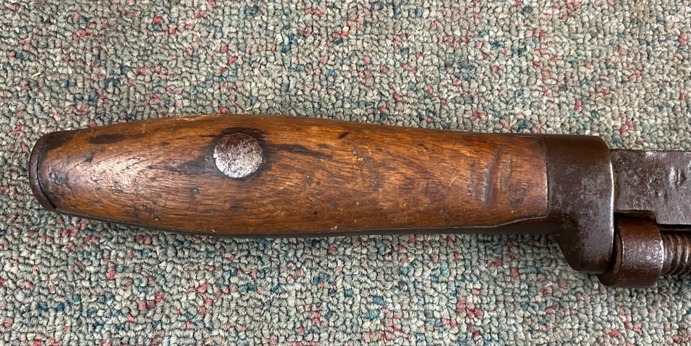 LARGE 15" Long Plumber Pipe Monkey Wrench ADJUSTABLE Wooden Handle