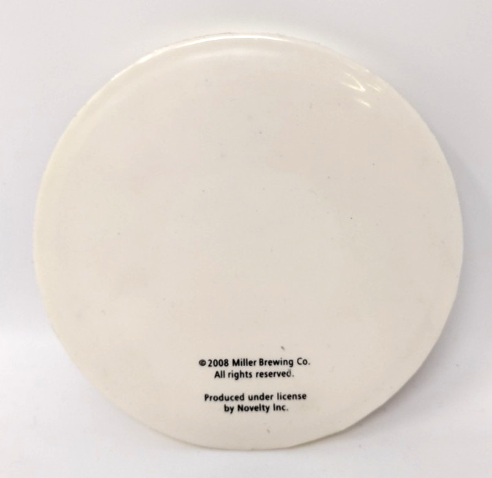Miller Beer Coaster Set Of 4 Rubber Durable Flexible Washable Stocking Stuffer