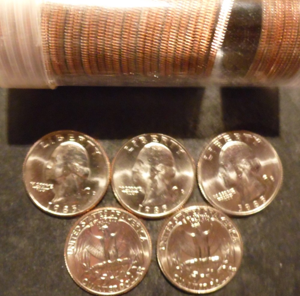 1985-D Washington Quarter Choice/Gem BU Roll Uncirculated