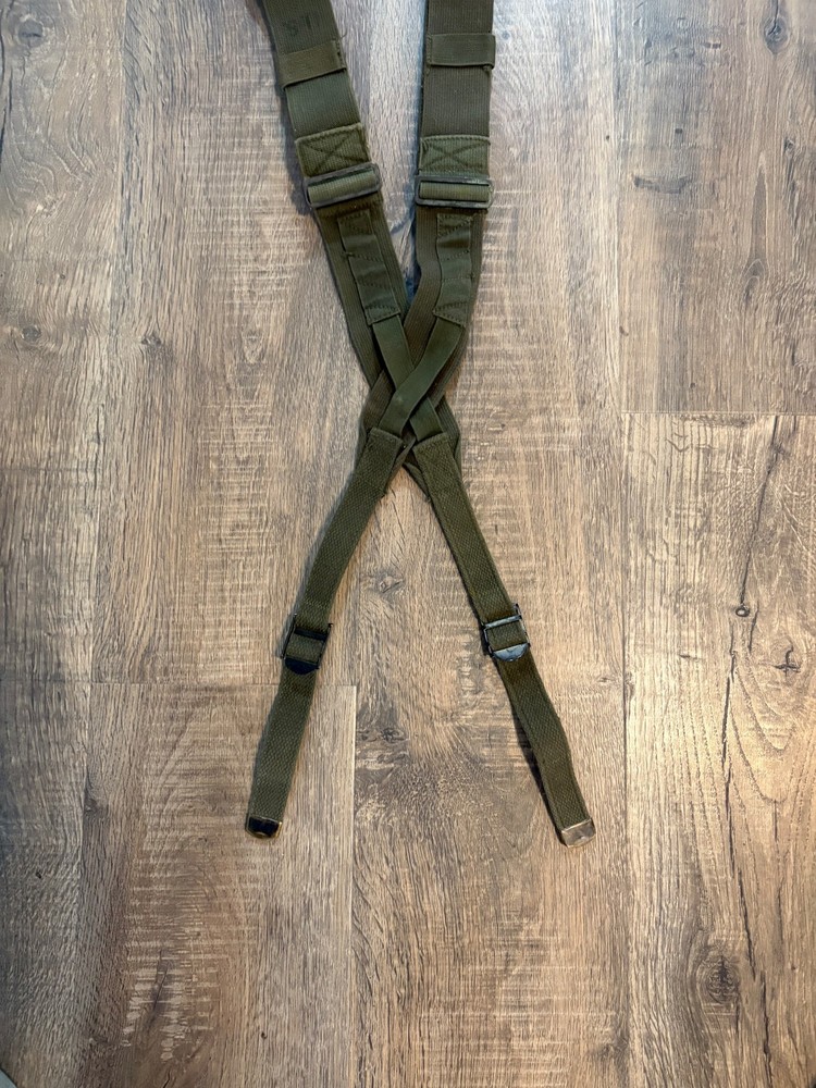 US Army M1945 Combat Field Pack Suspenders WWII