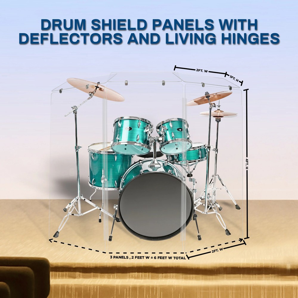 Drum Shield 2 ft. x 4 ft. Panel