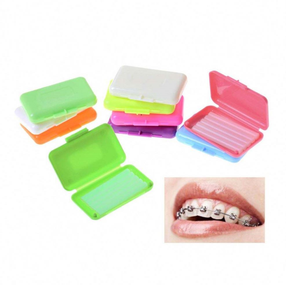 100Packs 10 Fruit Scent Dental Orthodontics Ortho Wax For Braces Gum Irritation