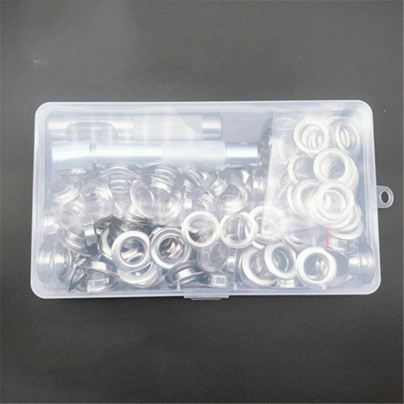 100PCS Leather Rivet Loops 12mm With Installation Tools
