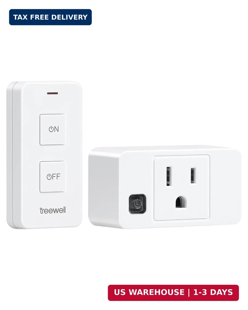 Remote Control Outlet with Portable Magnetic Switch, 200FT Long Range Wireless O